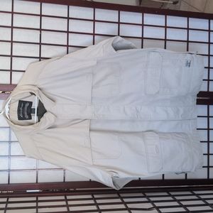 XXL Tall Beige Cotton Canvas Jacket